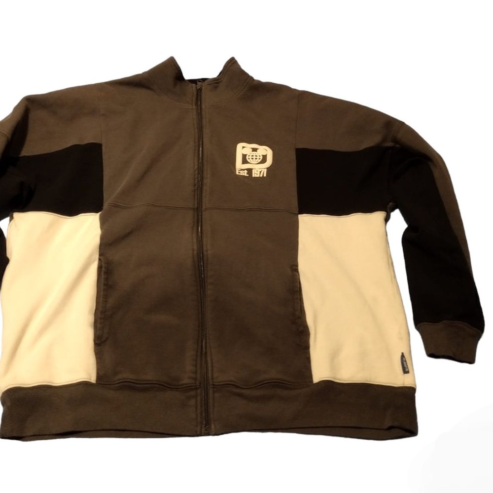 Disney Parks Walt Disney World Gray Zip Track Jacket Spirit Jersey Sz L - Picture 3 of 11